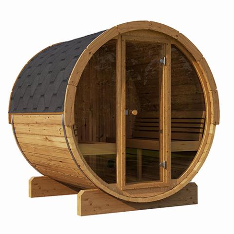 SaunaLife E7 4 Person Barrel Sauna | Models E7/ E7W/ E7G
