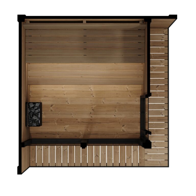 SaunaLife GL6 6-Person Outdoor Traditional Sauna Kit