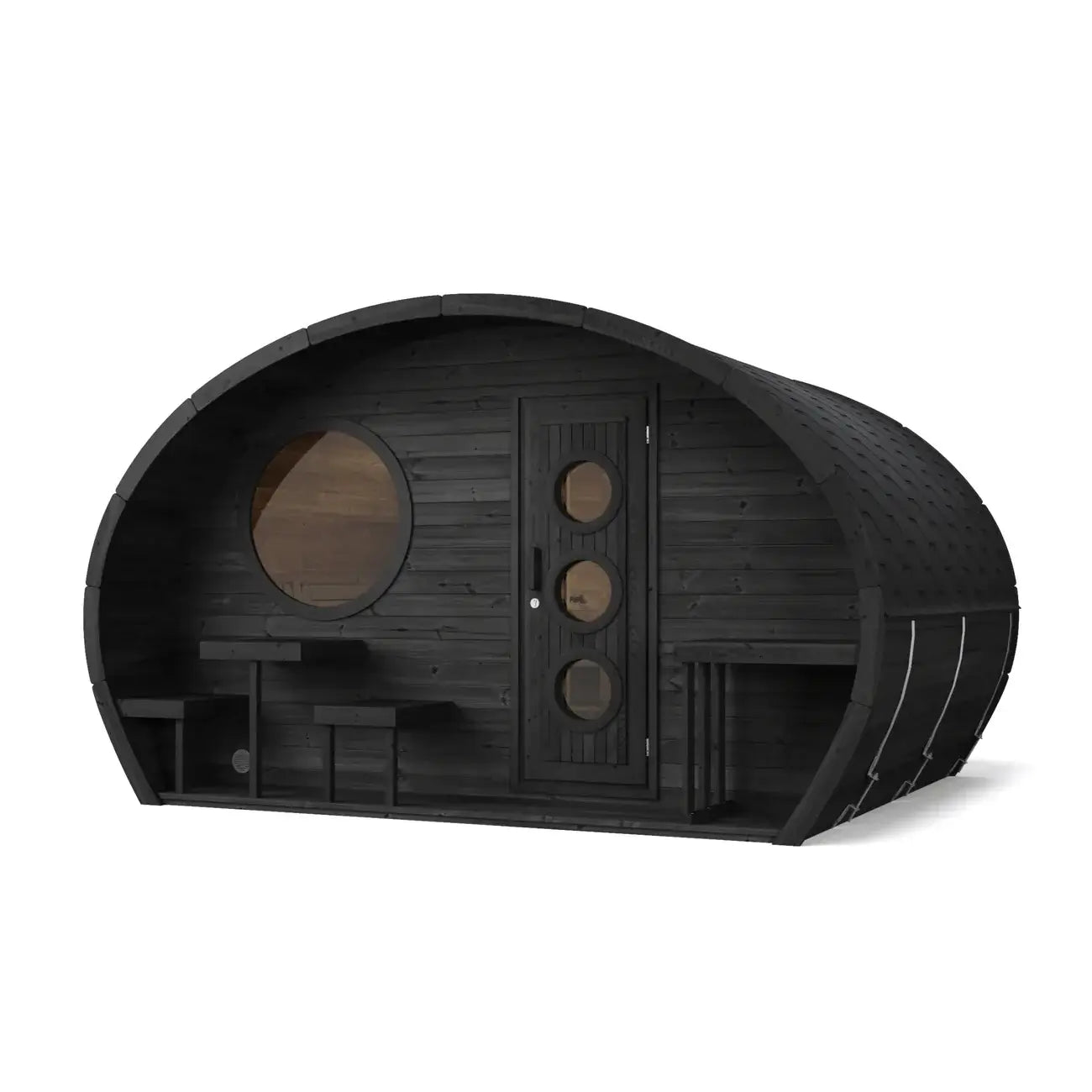 SaunaLife G11 8-person outdoor barrel sauna
