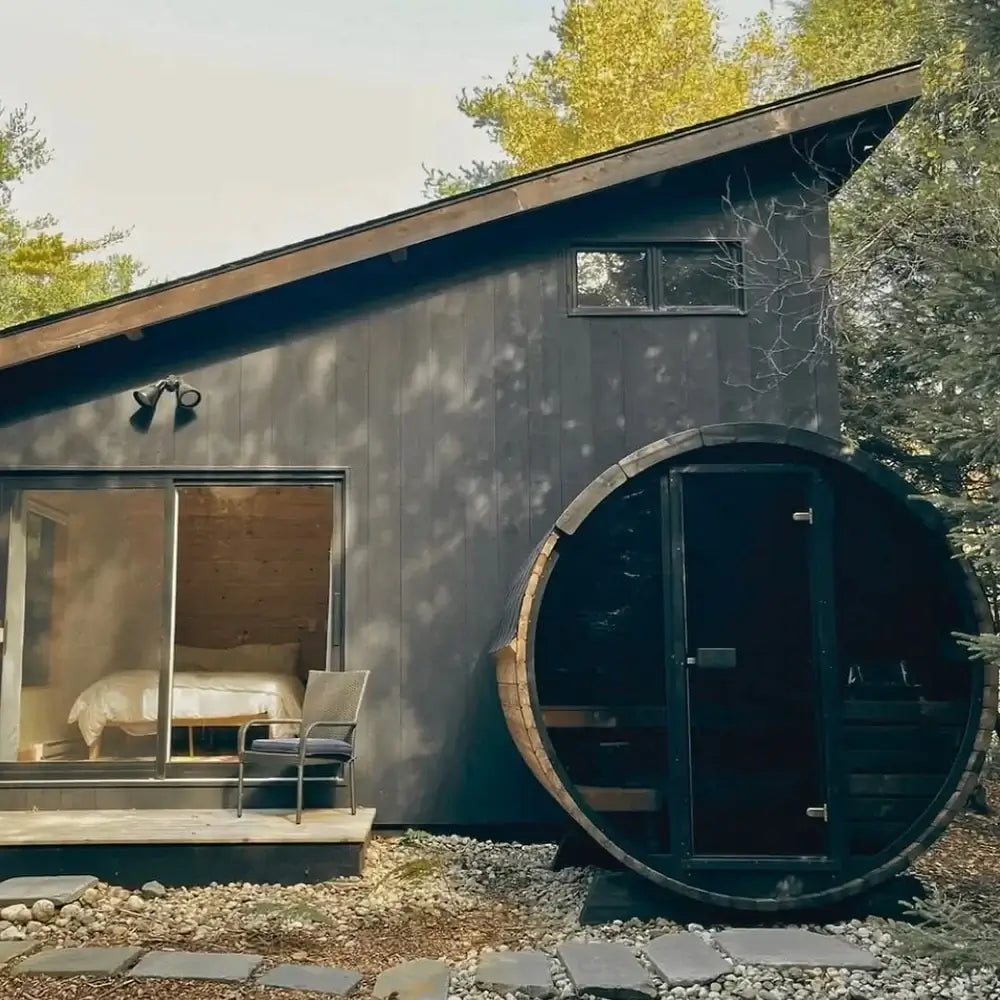 SaunaLife EE6G 4-Person Barrel Sauna | Ergo Elegance Series
