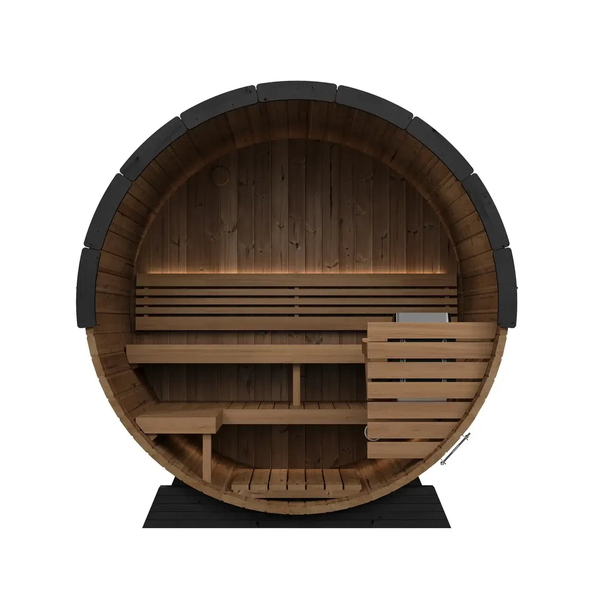 SaunaLife EE6G 4-Person Barrel Sauna | Ergo Elegance Series