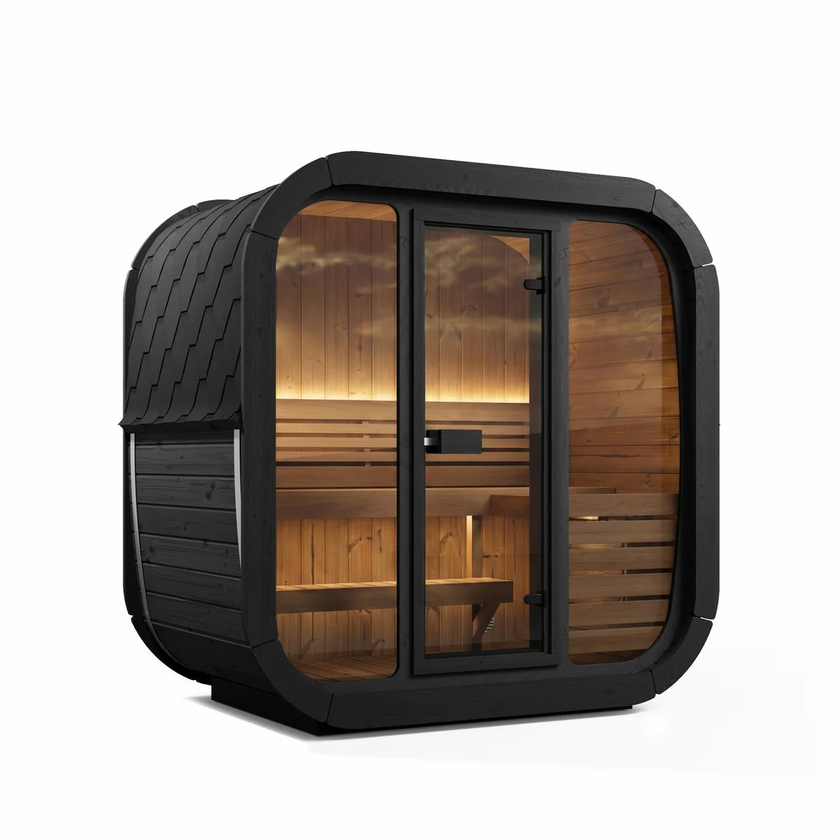 SaunaLife CL4G 3-Person Cube-Series Outdoor Sauna Kit