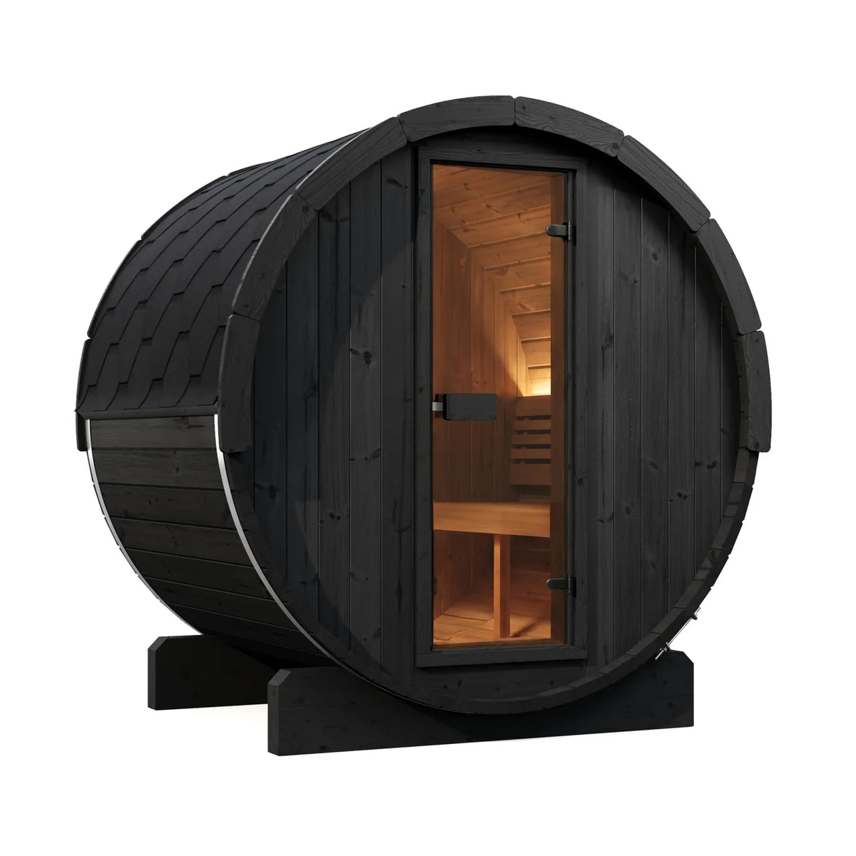SaunaLife E6 2-4 Person Barrel Sauna | Ergo Model E6