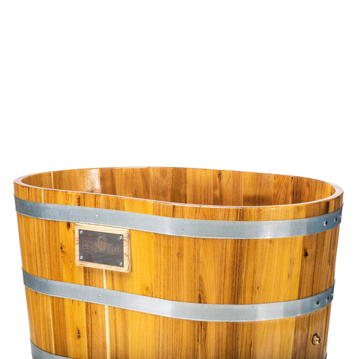 iCed Tub iCedArc Ellipse Shaped Wooden ice bath
