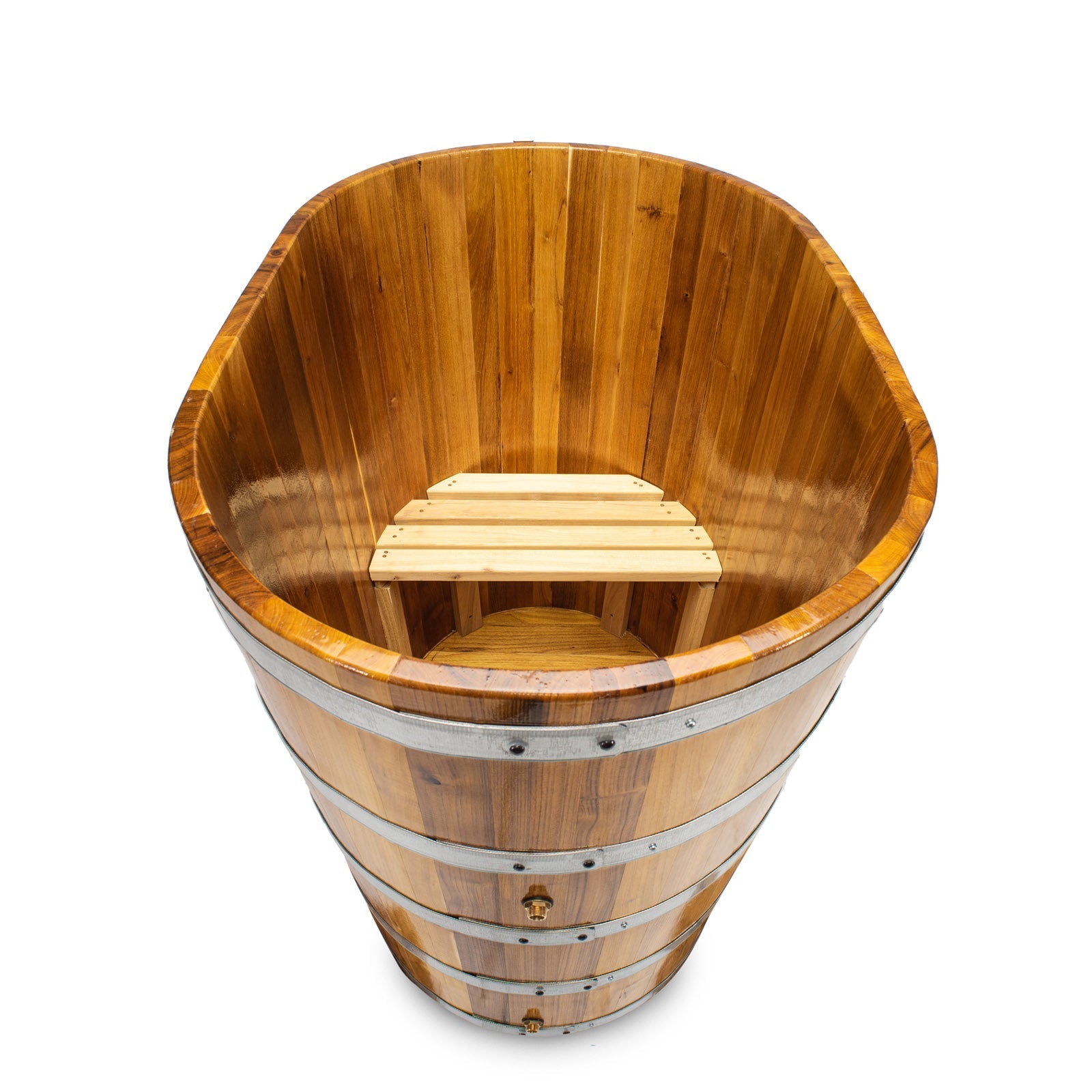 iCed Tub iCedArc Ellipse Shaped Wooden ice bath