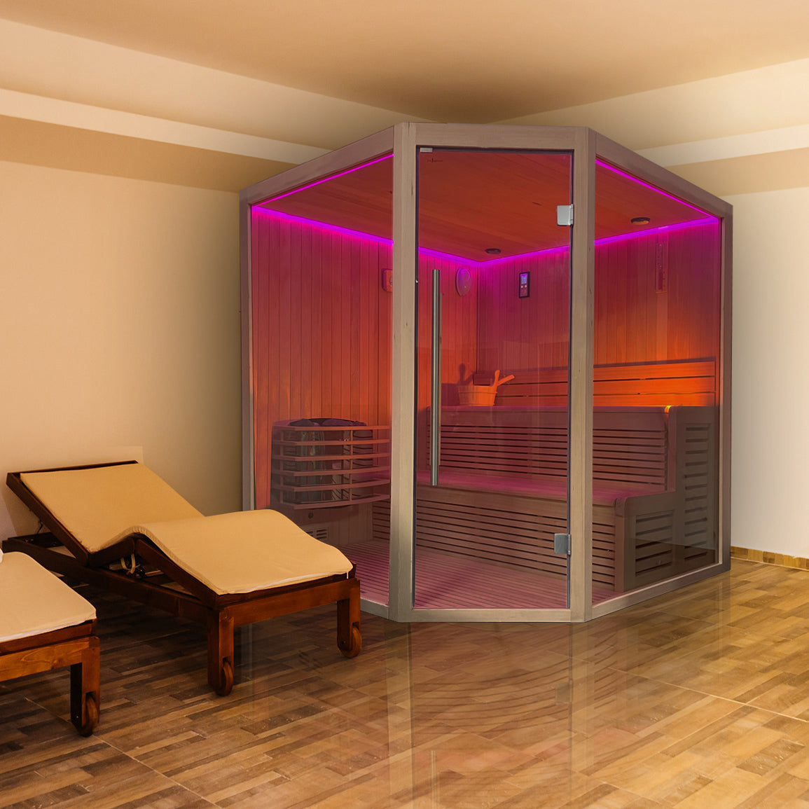 Insignia Indoor Traditional 4-Person Sauna MX1818